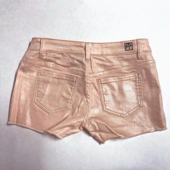 Flip Side Reversible Shorts Peachy Pink with Heart - Picture 4 of 8